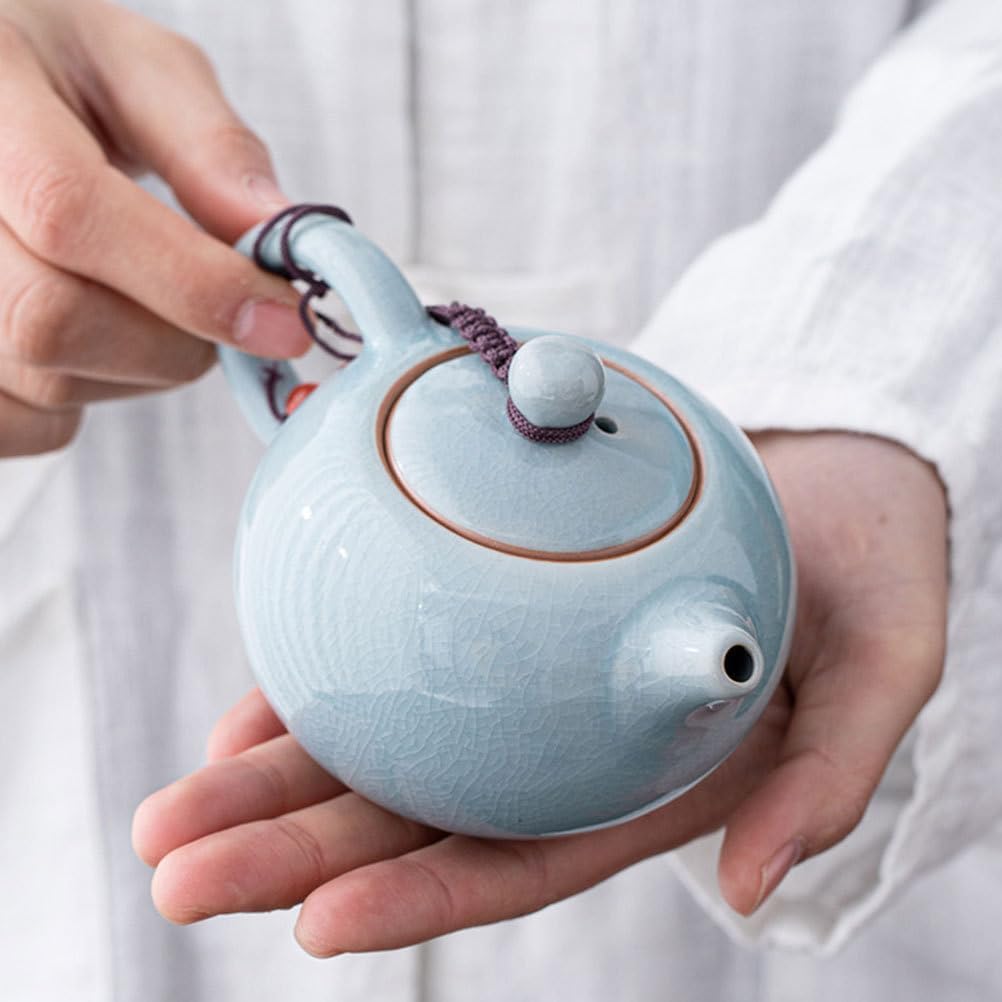 LIFKOME Ceramic Teapot for Gong Fu Tea and Tea Ceremonies