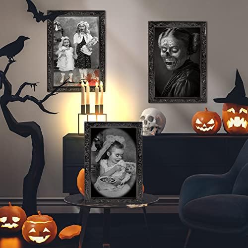 Halloween Wall Decor 3D Changing Faces Picture Frame Set