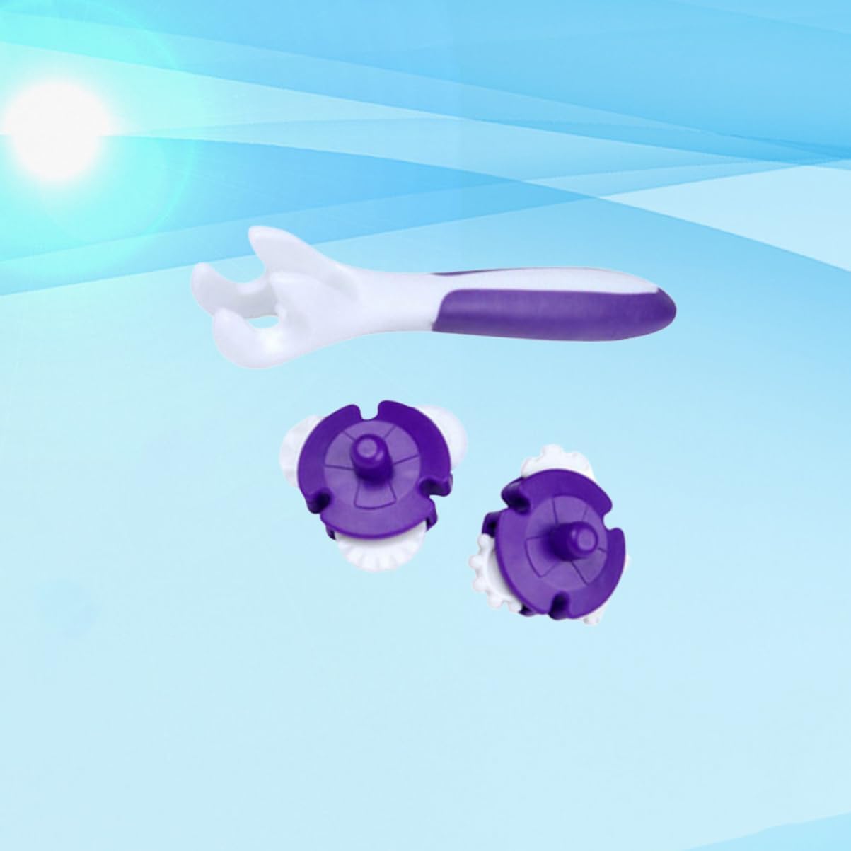 9 Pcs Reusable Dessert Making Tool Set Purple