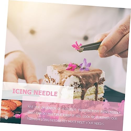 SHOWERORO 6 Pcs Baking Icing Needle Set