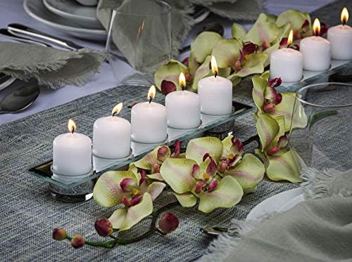 Bolsius White Pillar Candles 20 Pack Unscented