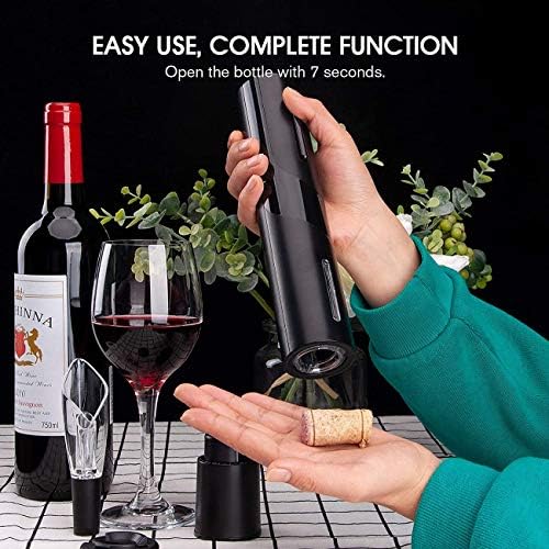 ueecool Electric Wine Opener Set with LED Light and Foil Cutter