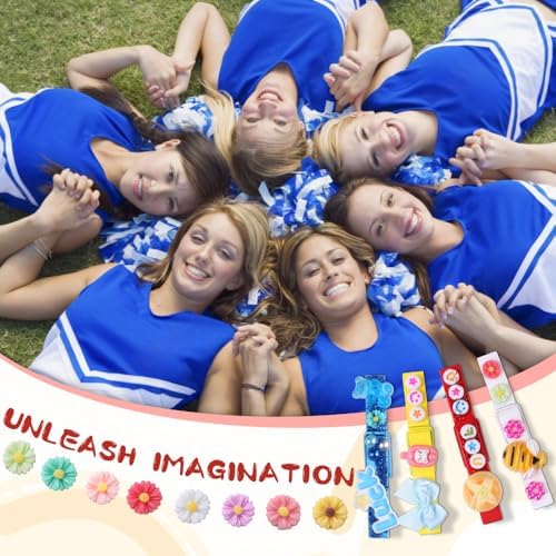 JOICEE 80PCS Wooden Cheer Pins Spirit Clips Set
