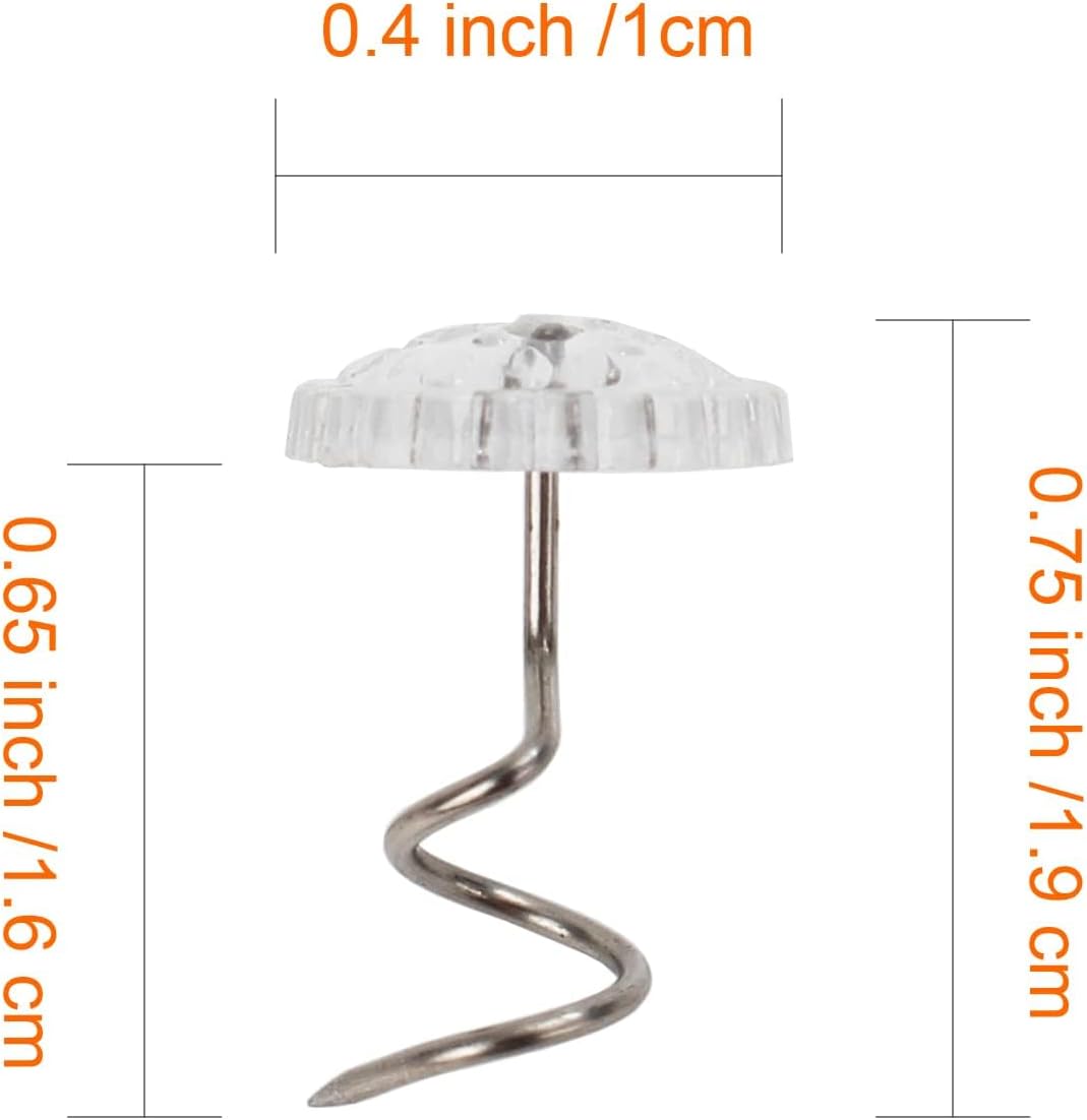 CANWUPON Upholstery Tacks with Twist Design No-Slip Holders