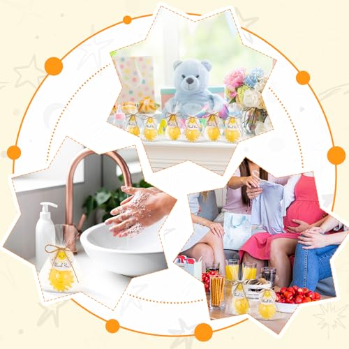 Demissle 20 Pcs Yellow Soap Baby Shower Favors
