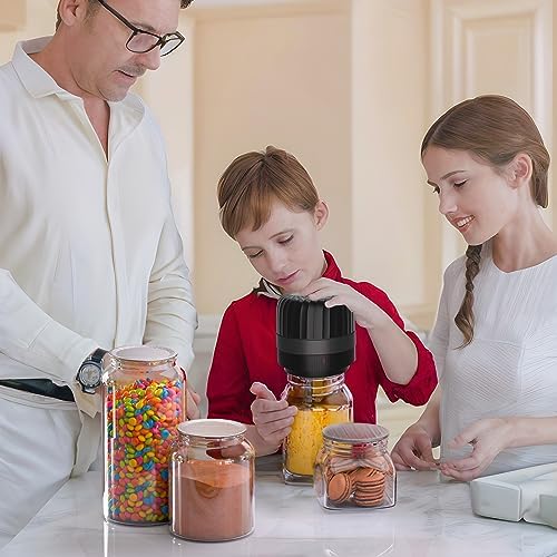 Electric Mason Jar Vacuum Sealer Kit with 10 Jar Lids