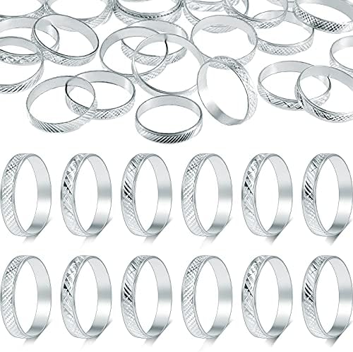 Hicarer 200 Piece Silver Fidget Ring Set for Bridal Shower