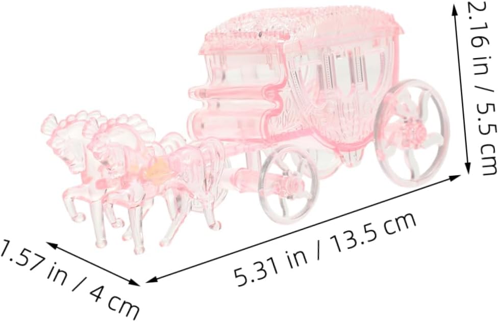 2pcs Carriage Shaped Favor Boxes for Weddings Birthdays