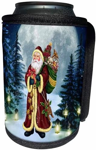 3dRose Can Cooler Wrap Santa Claus