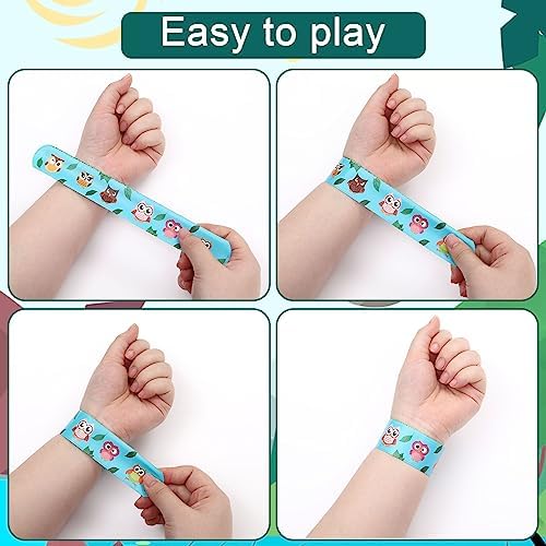 48 PCS Jungle Safari Slap Bracelets Wristbands