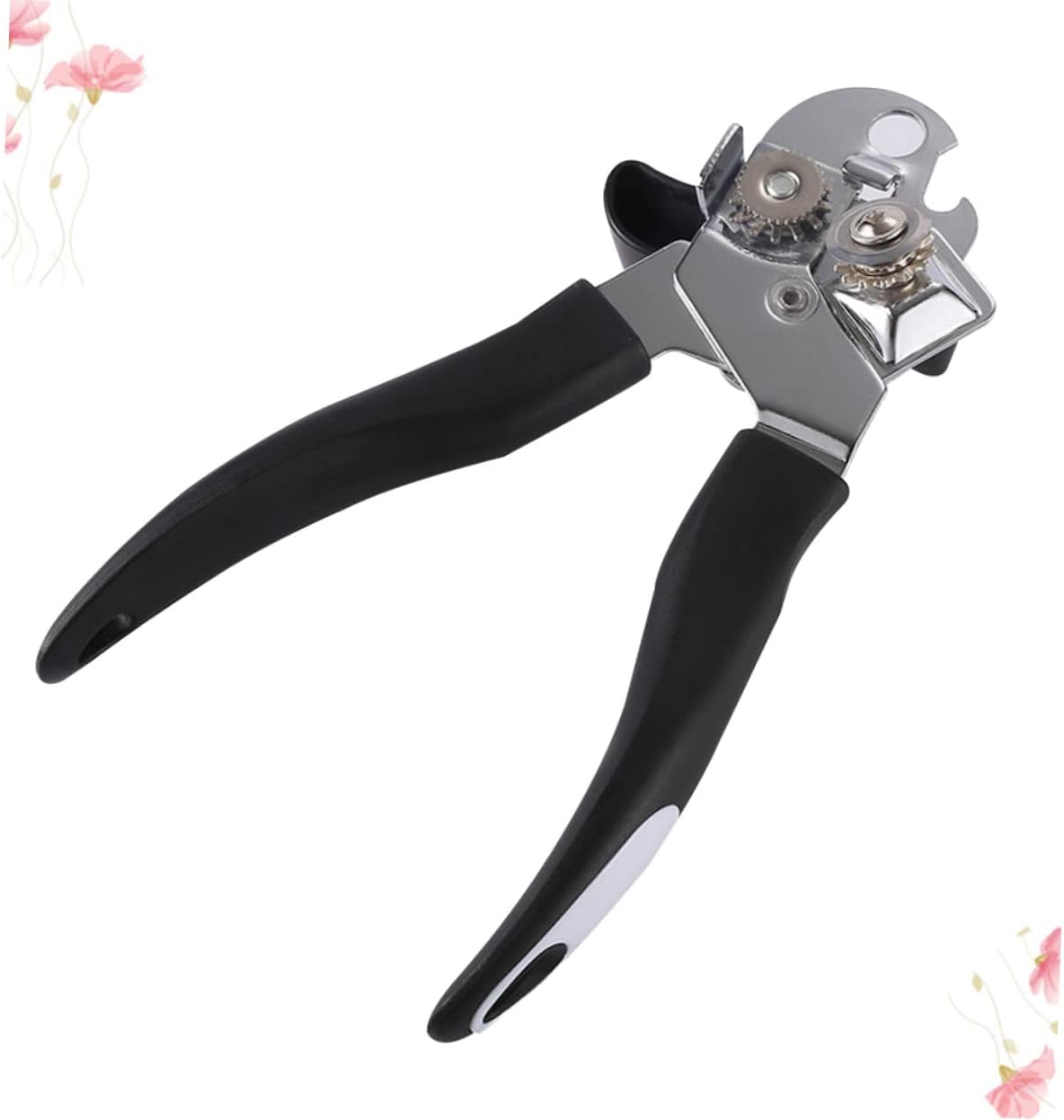Stainless Steel 1pc Electric Jar Lid Opener Black