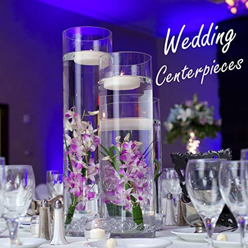 CYS EXCEL Cylinder Clear Glass Vase 16 H 6 D