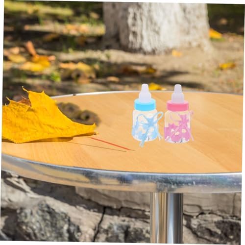 12pcs Shower Candy Boxes Fillable Mini Bottles Bear Shaped Party Favors