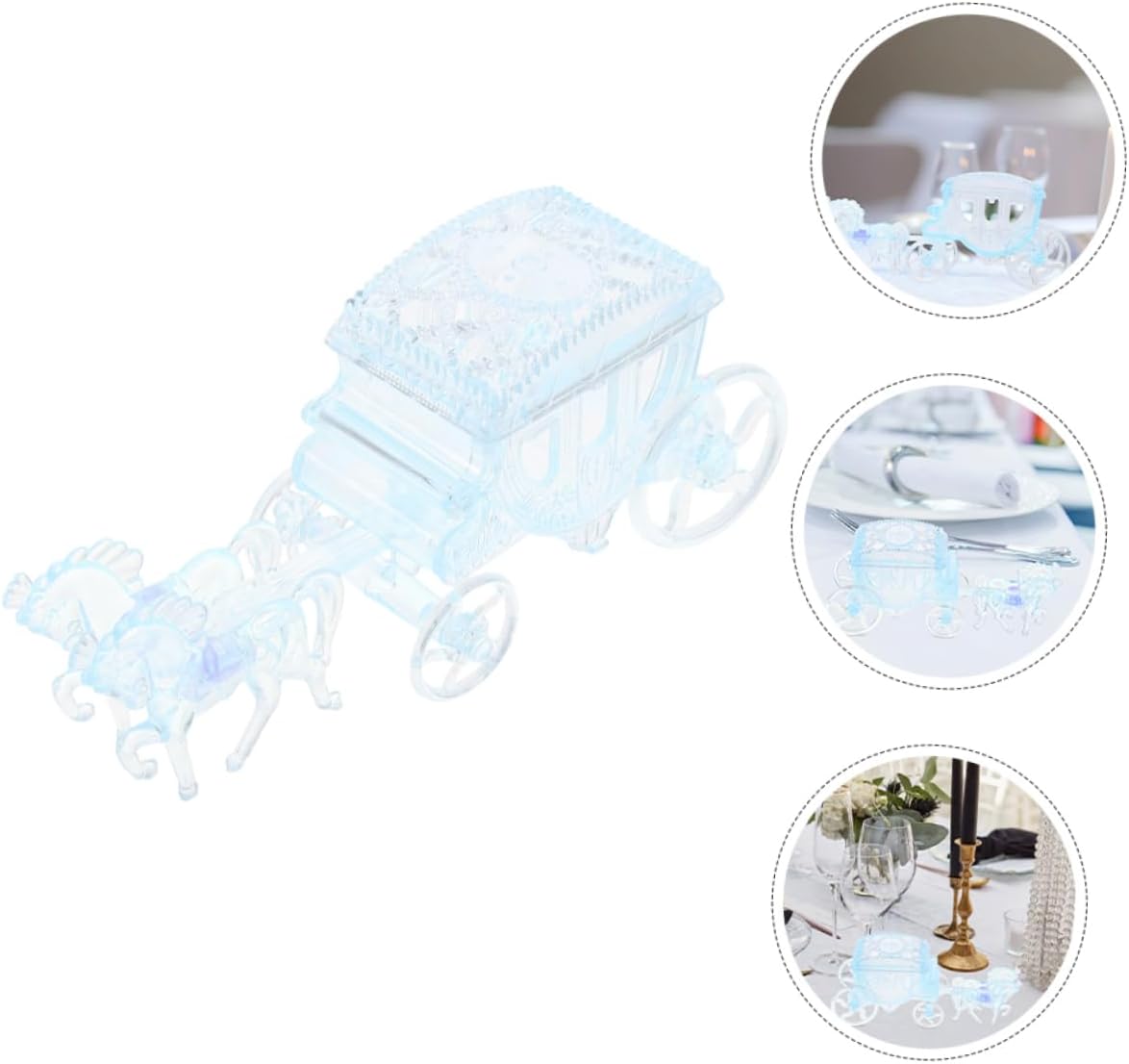 2pcs Carriage Candy Box Creative Wedding Favor Containers