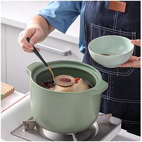 SISWIM Green Ceramic Casserole with Lid 27L