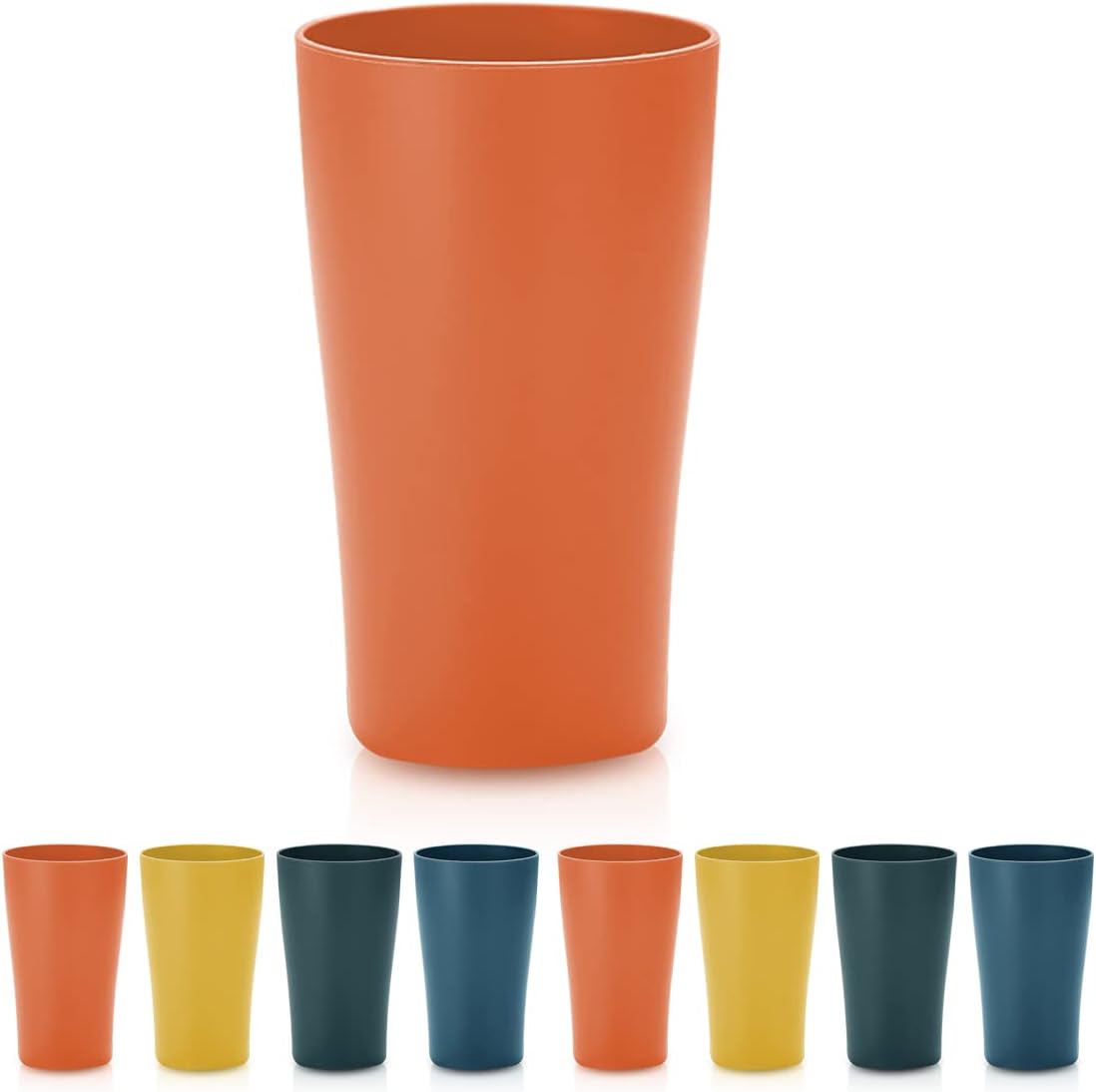 Kyraton 8-Piece Reusable PP Drinking Cup Set