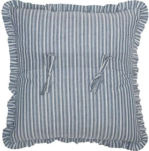 VHC Brands Sawyer Mill Windmill Blue Chambray Square Pillow 18x18