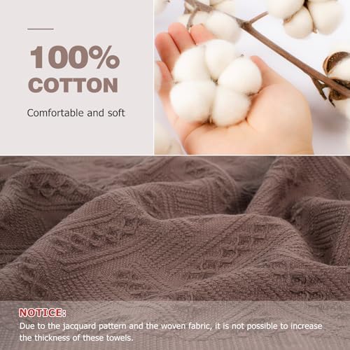 YoulerTex Luxury Hand Towels 2 Pack 14X30 Cream White
