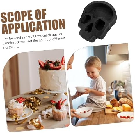Skull Bowl Candle Holder for Halloween Parties and Gatherings