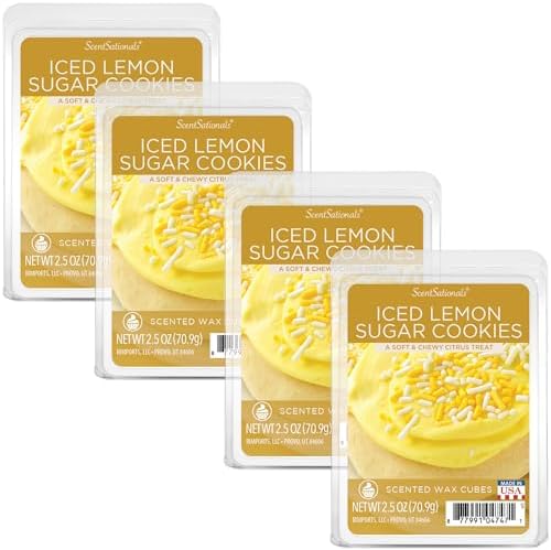 Scentsationals Wax Melts Iced Lemon Sugar Cookies 10oz 24-Cubes