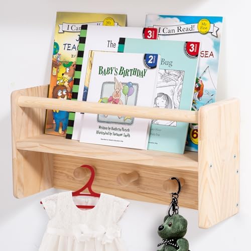 AZSKY Floating Wall Bookshelf Set of 3
