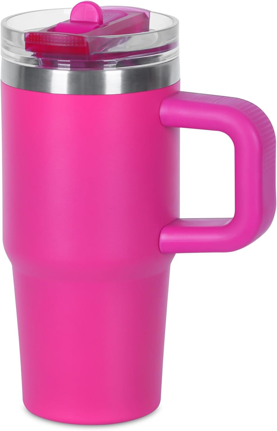 14 oz Leak Proof Flip Straw Tumbler for Kids Hot Pink