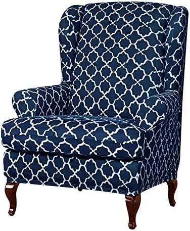 Eco-Ancheng 2 Piece Wingback Chair Slipcover