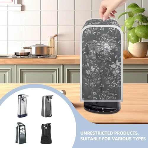 Sketch Flower Dust Covers for Can Opener Universal Size