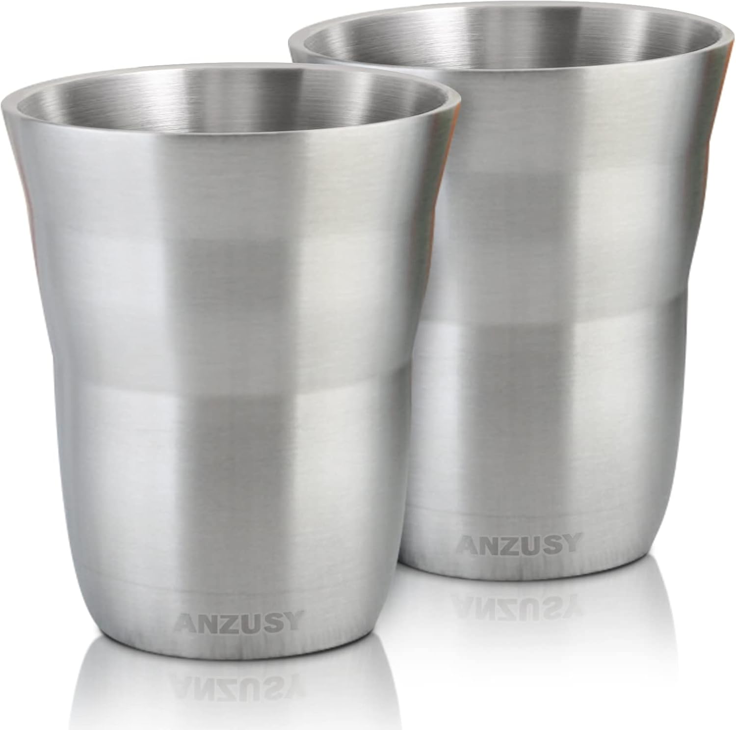 ANZUSY 2 Pack 88 Oz Stainless Steel Cups