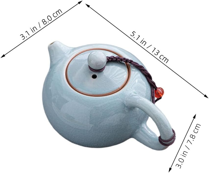 LIFKOME Ceramic Teapot for Gong Fu Tea and Tea Ceremonies