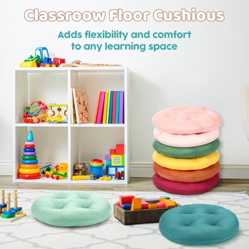 8 Pcs 16 Inch Floor Cushions for Kids Classroom Use