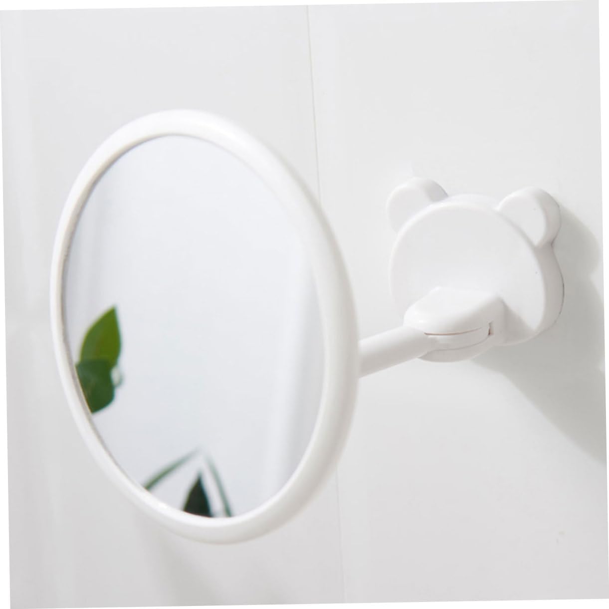ULTECHNOVO 1Pc Wall Mounted Folding Makeup Mirror Adjustable Angle Nordic Style