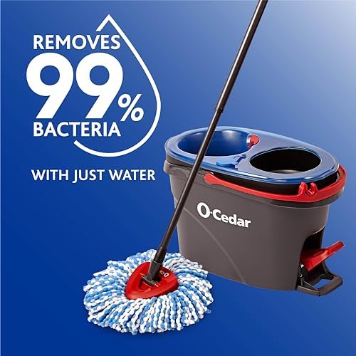 United Solutions 32 Gallon Trash Cans 2 Pack with Microfiber Mop and Bucket