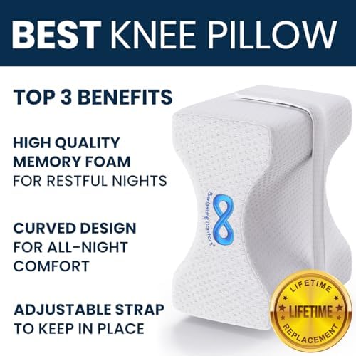 Everlasting Comfort Memory Foam Leg Pillow for Side Sleepers
