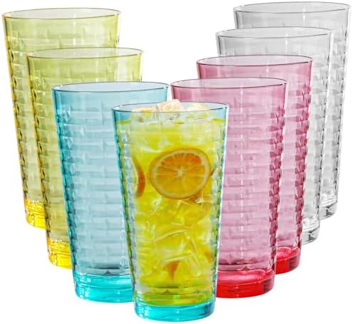 Retro Star Design BPA-Free Tumblers 8 Pack