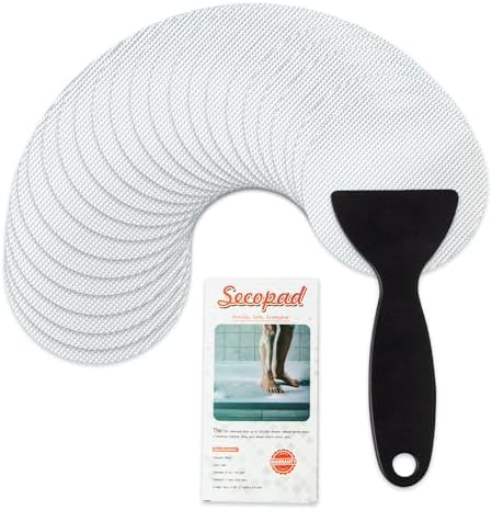 24 Piece Non-Slip Bathtub Stickers Set with Scraper
