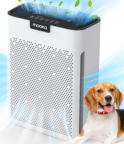 MOOKA H13 HEPA Air Purifier for Large Room 2200 Ft2