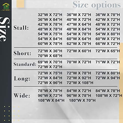 NY HOME Fabric Shower Curtain Liner with Magnets Hotel Quality 70x72 Inches