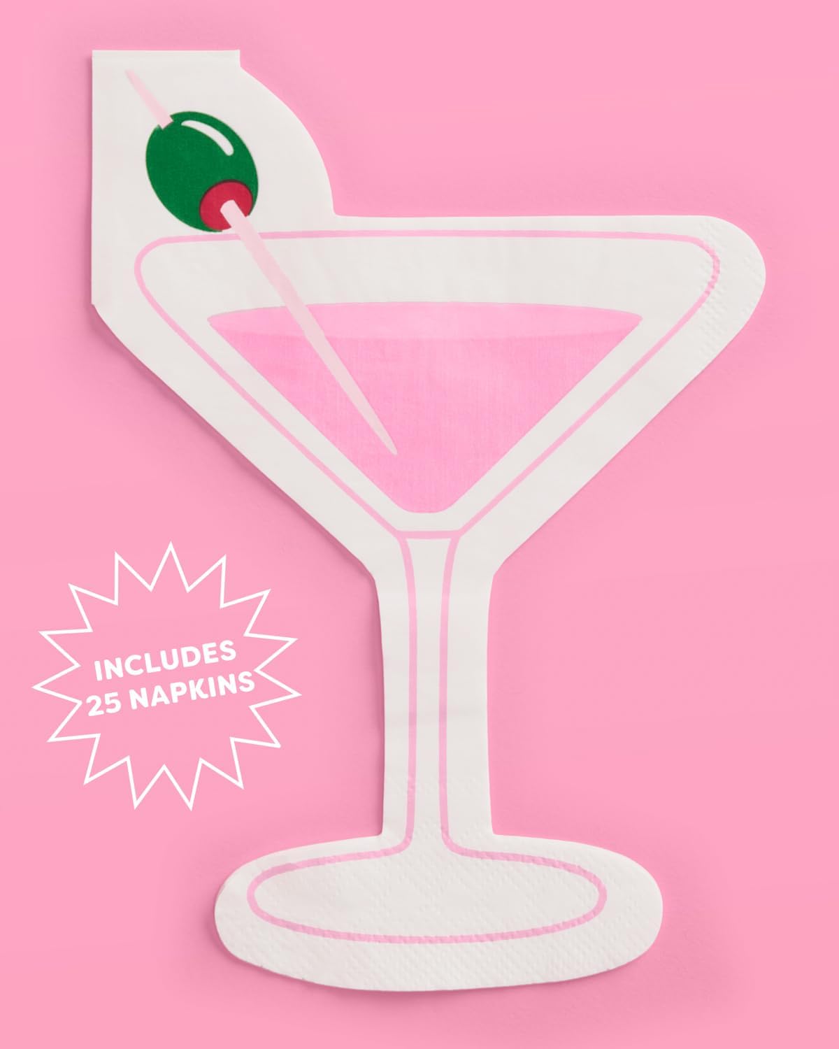 Xo Fetti Dirty Martini Napkins - 25pcs 3-ply Set