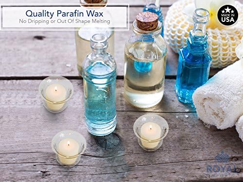 Royal Imports Votive Candles Unscented White Box of 36 15 Hour Burn