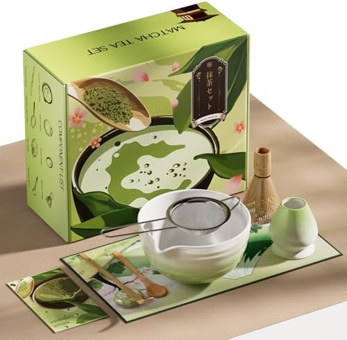 Geyphug 8-Piece Matcha Set with Bowl and Whisk
