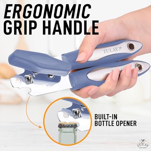 Zulay Kitchen Can Opener - Durable Stainless Steel with Comfortable Grip