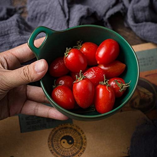 Hemoton Ceramic Ice Cream Bowl Decorative Fruit Dish