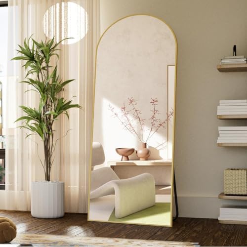 Koonmi 65x24 Arched Gold Full-Length Mirror