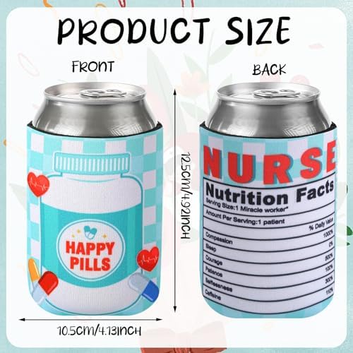 Nurses Week Coolers Bulk 12 Packs 2025 Funny Nursing Day Can Sleeves