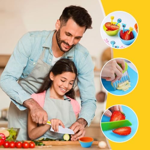Kids Safe Kitchen Knife Set for Toddlers and Real Cooking Fun