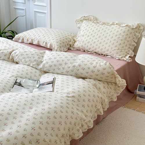 BuLuTu 100 Cotton Muslin Duvet Cover Twin Size