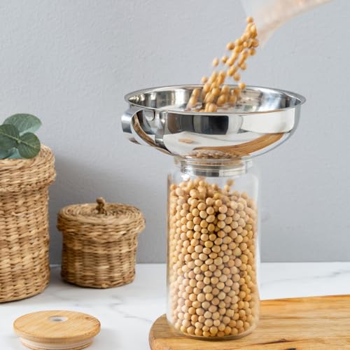 Toncoo 13-Piece Canning Funnel Set with Lids and Strainer