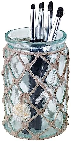 Avanti Linens Tumbler Resin Countertop Cup Beach Inspired Bathroom Accessory Seaglass Collection