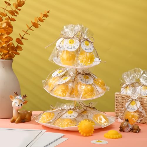 Demissle 20 Pcs Yellow Soap Baby Shower Favors